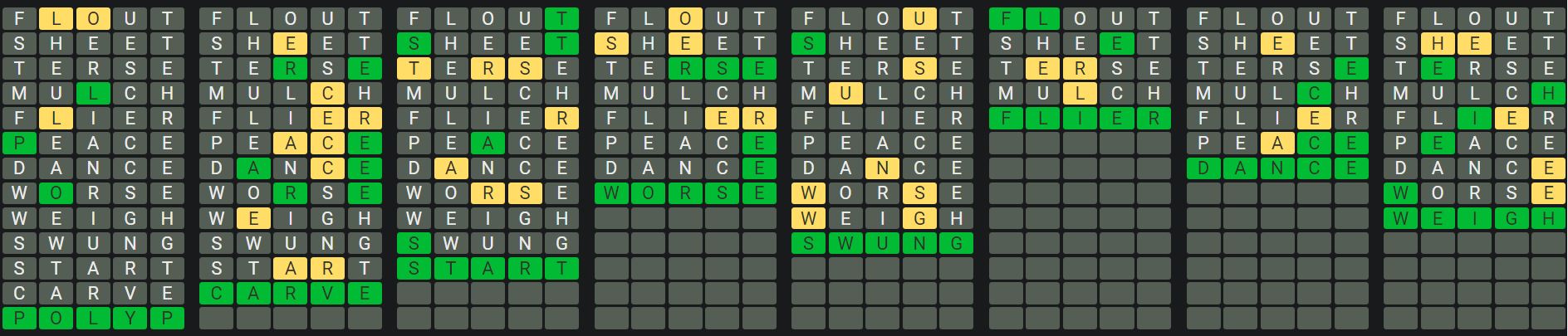 Daily Octordle 960 Rescue Answer - September 10th 2024