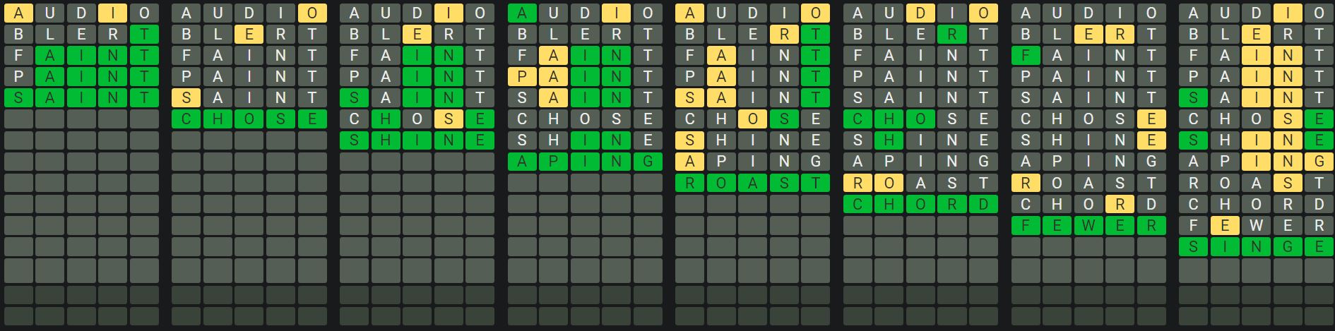 Daily Octordle 961 Sequence Answer - September 11th 2024