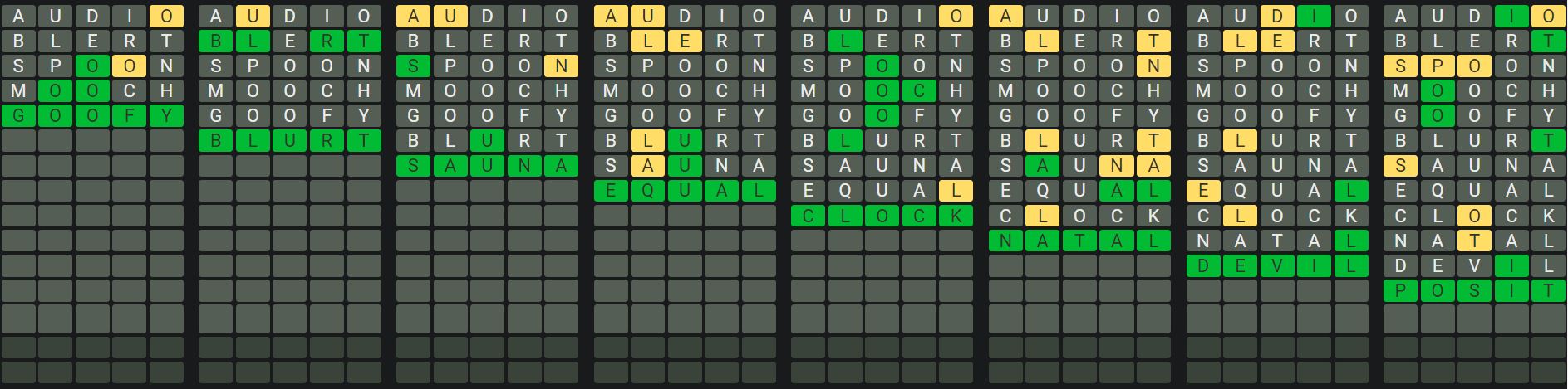 Daily Octordle 963 Sequence Answer - September 13th 2024