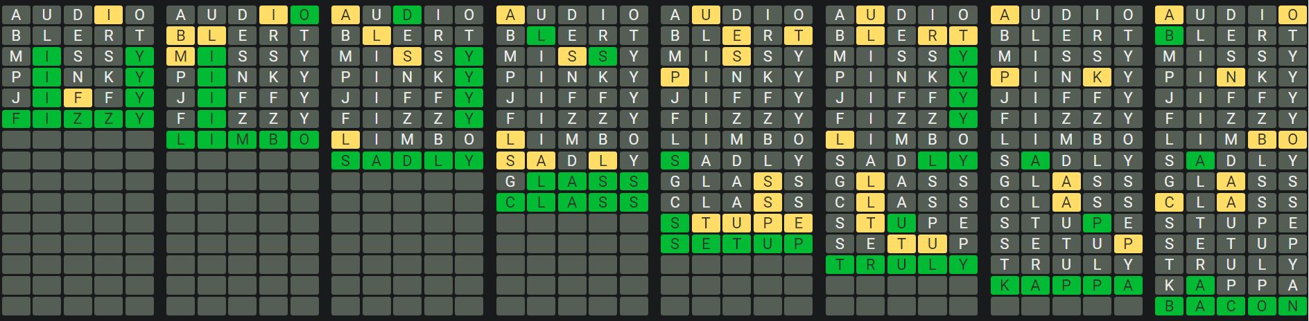 Daily Octordle 970 Sequence Answer - September 20th 2024