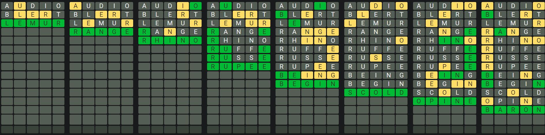 Daily Octordle 971 Sequence Answer - September 21st 2024