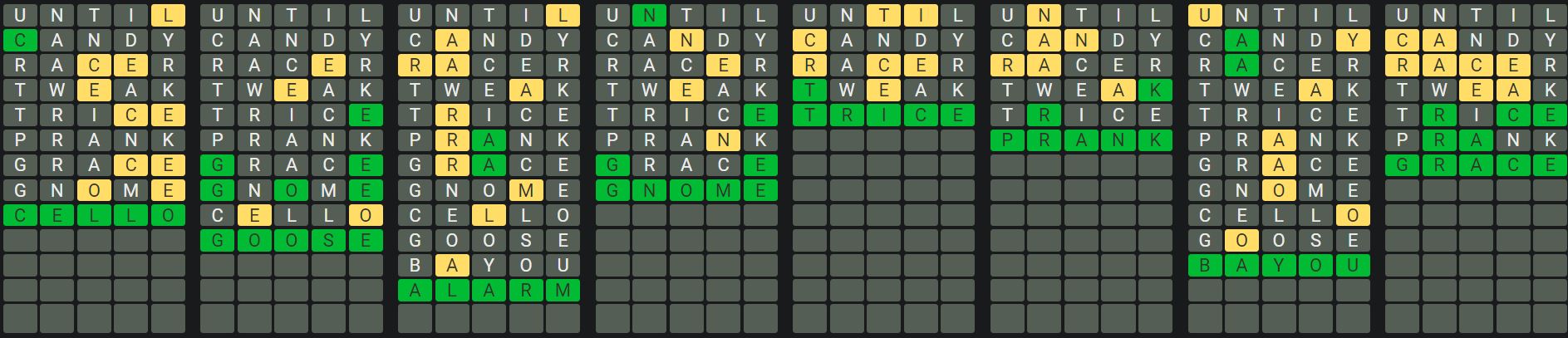 Daily Octordle 972 Rescue Answer - September 22nd 2024