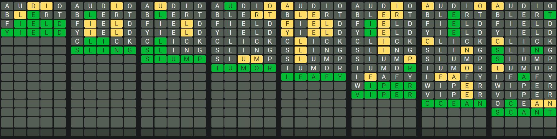 Daily Octordle 972 Sequence Answer - September 22nd 2024