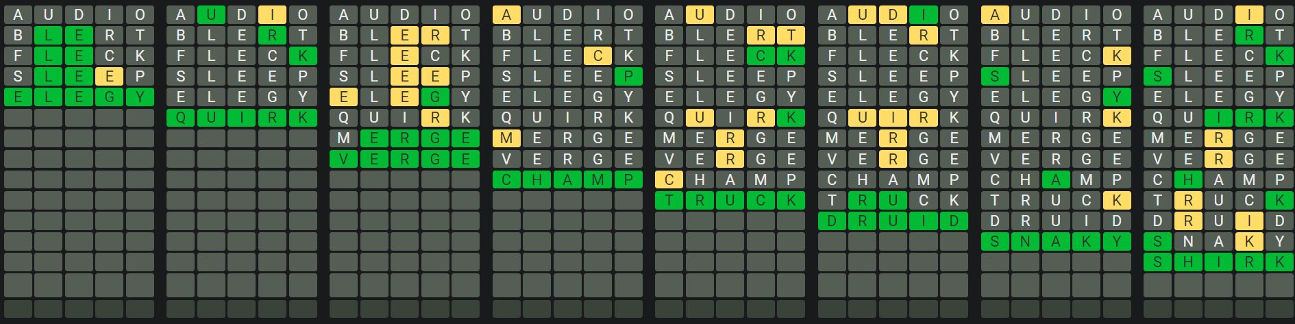 Daily Octordle 973 Sequence Answer - September 23rd 2024