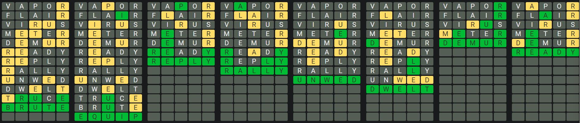 Daily Octordle 975 Rescue Answer - September 25th 2024