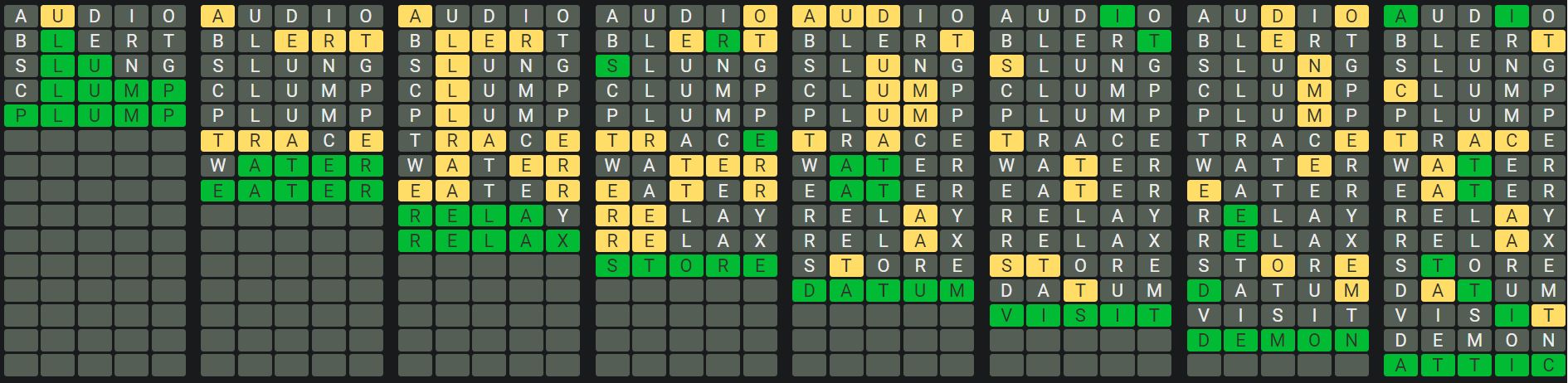 Daily Octordle 977 Sequence Answer - September 27th 2024