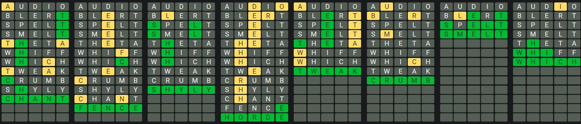 Daily Octordle Answer 977 - September 27th 2024