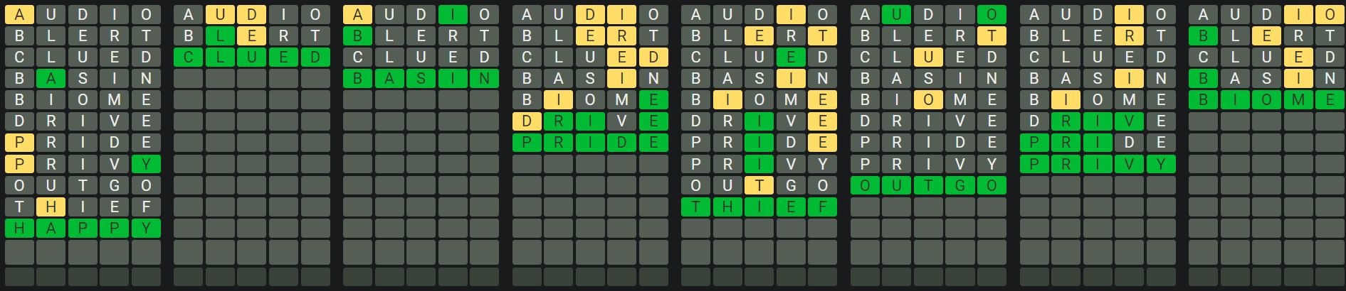 Daily Octordle Answer 978 - September 28th 2024
