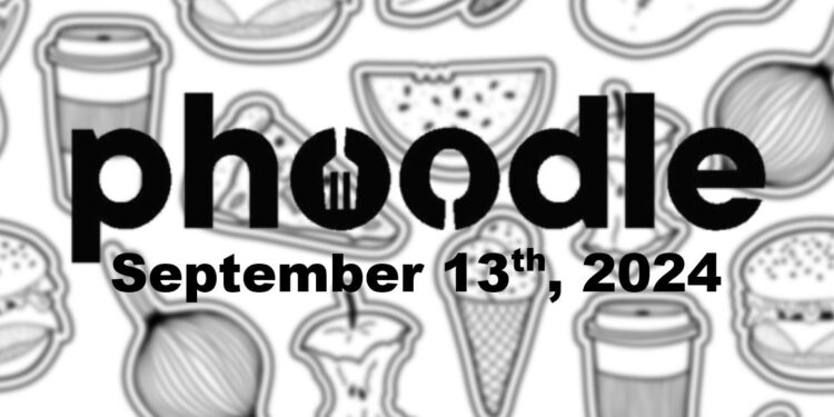 Daily Phoodle - 13th September 2024
