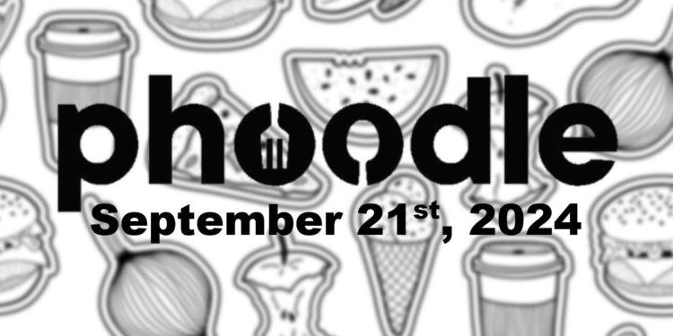 Daily Phoodle - 21st September 2024