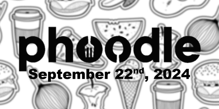 Daily Phoodle - 22nd September 2024