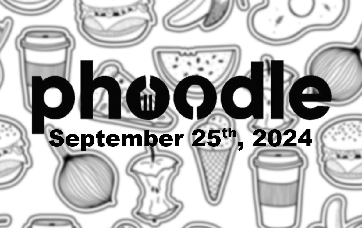 Daily Phoodle - 25th September 2024