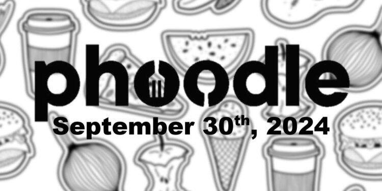 Daily Phoodle - 30th September 2024