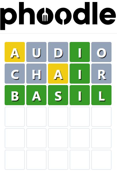 Daily Phoodle Answer 849 - 3rd September 2024