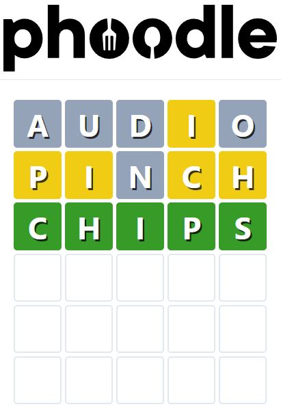 Daily Phoodle Answer 851 - 5th September 2024