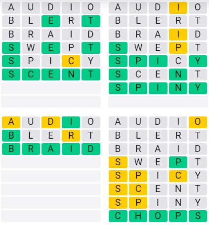Daily Quordle 42 Extreme Answer - September 9th 2024