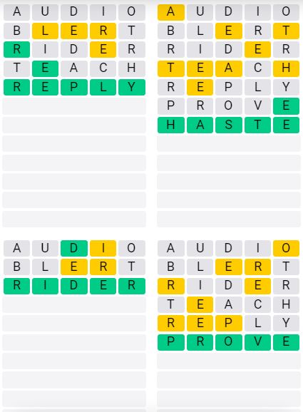 Daily Quordle 46 Chill Answer - September 13th 2024