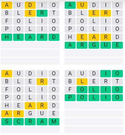 Daily Quordle 48 Extreme Answer - September 15th 2024