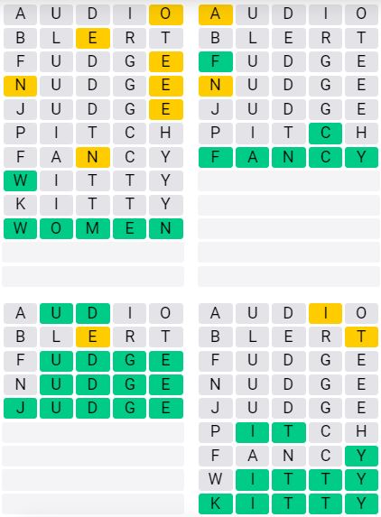 Daily Quordle 49 Chill Answer - September 16th 2024