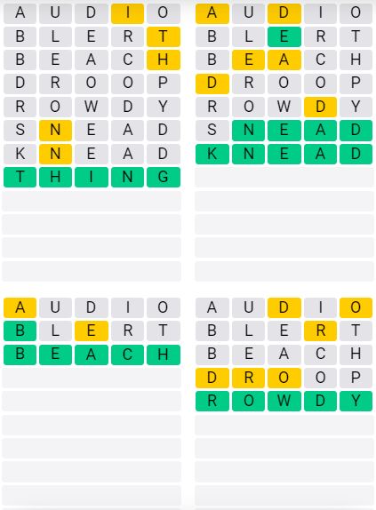 Daily Quordle 50 Chill Answer - September 17th 2024