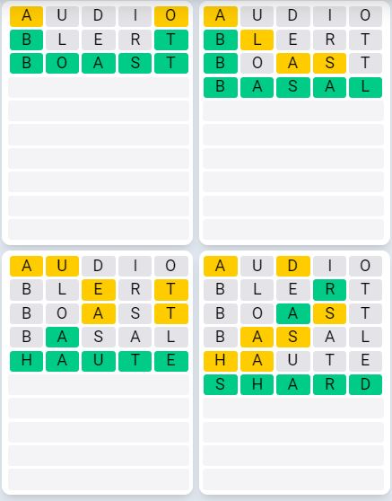 Daily Quordle 953 Sequence Answer - Setpember 3rd 2024