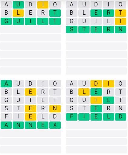 Daily Quordle 973 Classic Answer - September 23rd 2024