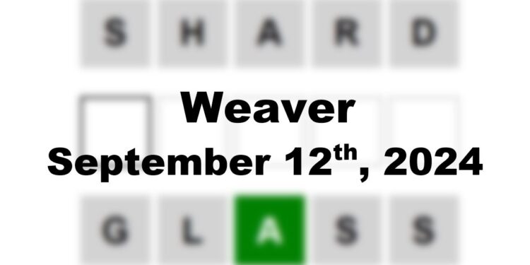 Daily Weaver Answers - 12th September 2024