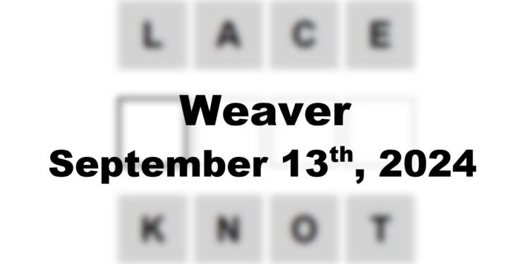 Daily Weaver Answers - 13th September 2024