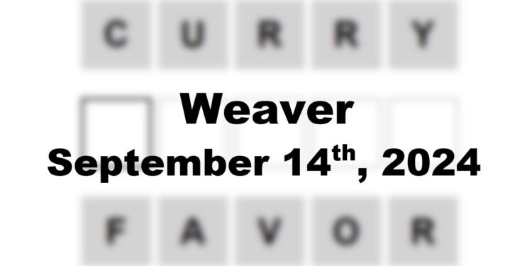 Daily Weaver Answers - 14th September 2024