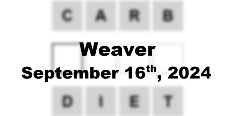 Daily Weaver Answers - 16th September 2024