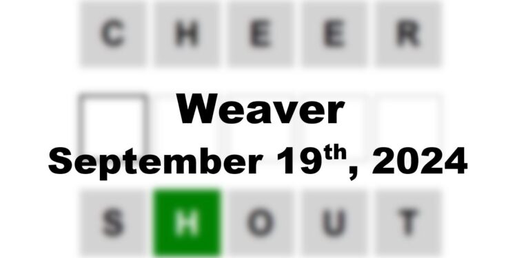 Daily Weaver Answers - 19th September 2024