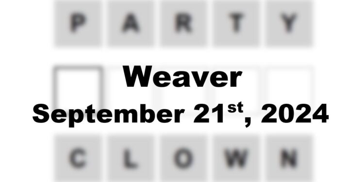 Daily Weaver Answers - 21st September 2024
