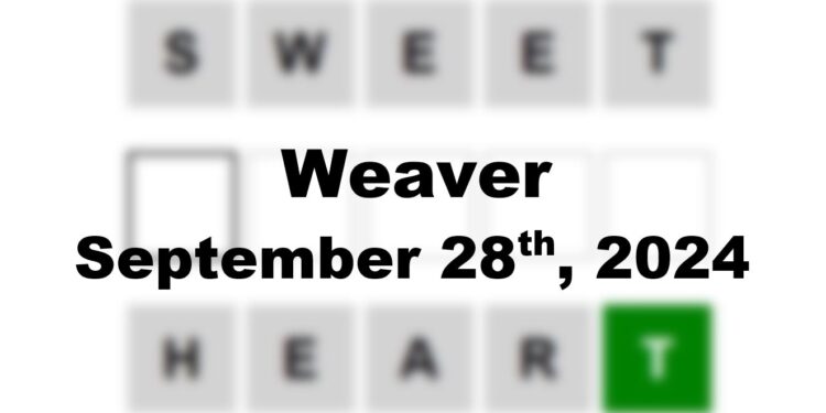 Daily Weaver Answers - 28th September 2024