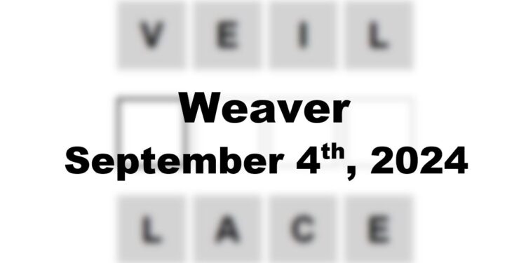 Daily Weaver Answers - 4th September 2024