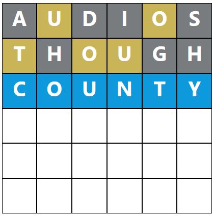 Daily Word Hurdle #1934 Afternoon Answer - 9th September 2024