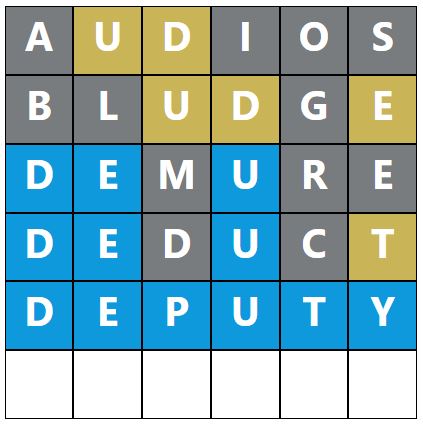 Daily Word Hurdle #1936 Afternoon Answer - 10th September 2024