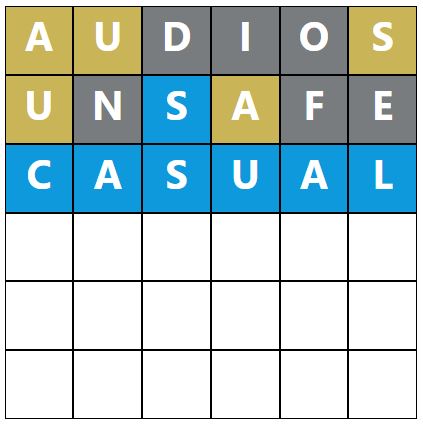 Daily Word Hurdle #1947 Morning Answer - 16th September 2024
