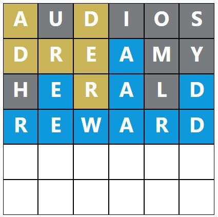 Daily Word Hurdle #1948 Afternoon Answer - 16th September 2024