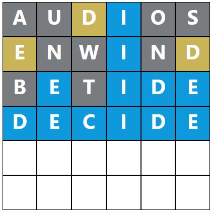 Daily Word Hurdle #1972 Afternoon Answer - 28th September 2024