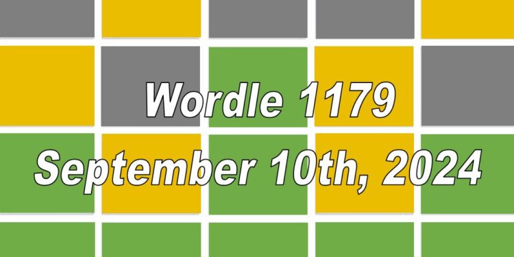 Daily Wordle 1179 - 10th September 2024