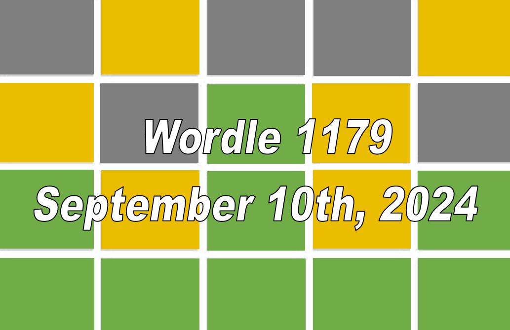 Daily Wordle 1179 - 10th September 2024