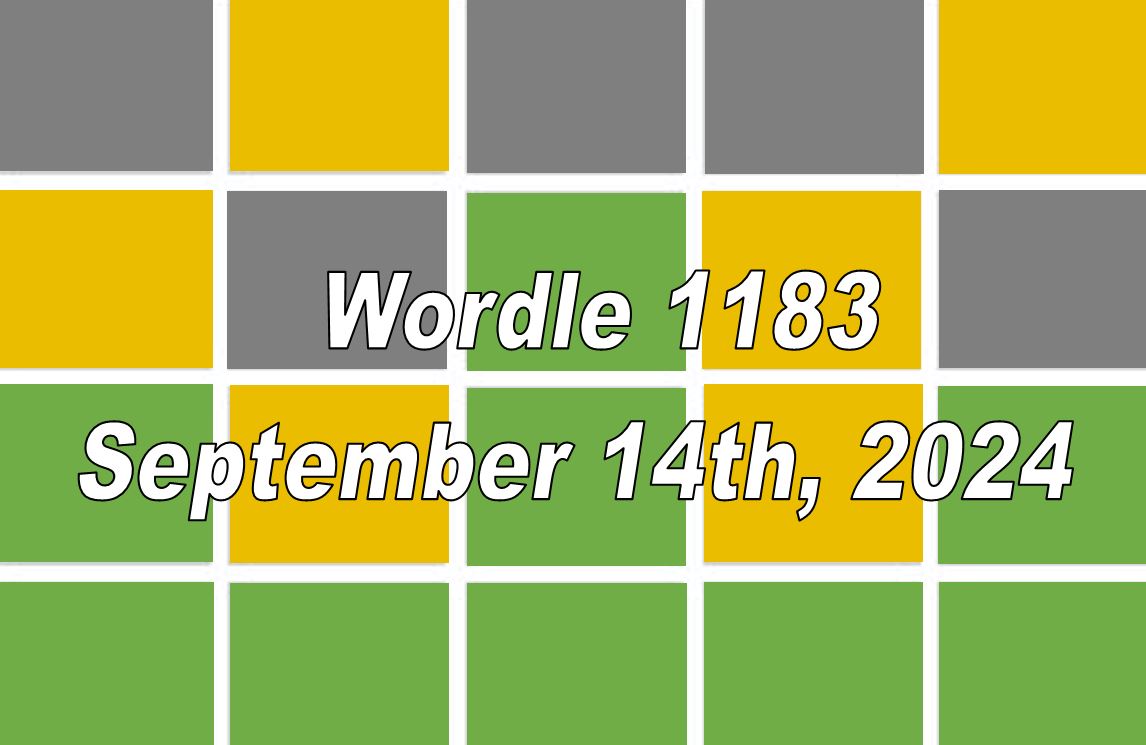 Daily Wordle 1183 - 14th September 2024