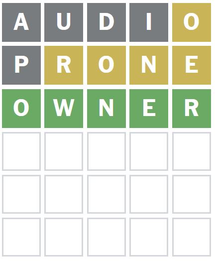 Daily Wordle Answer 1176 - 7th September 2024