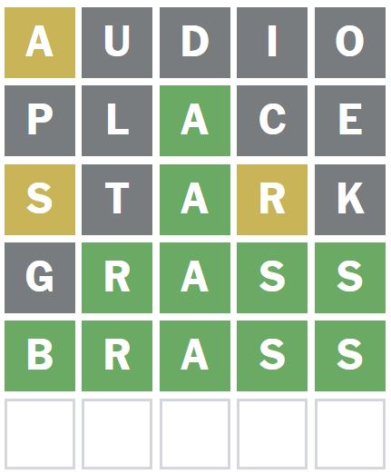 Daily Wordle Answer 1181 - 12th September 2024