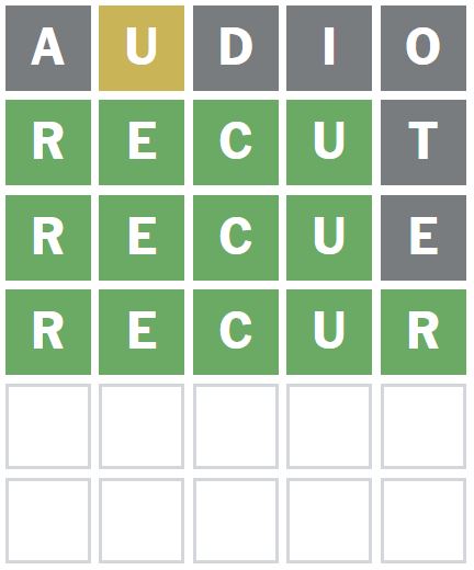 Daily Wordle Answer 1184 - 15th September 2024