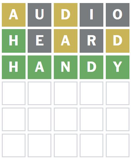 Daily Wordle Answer 1193 - 24th September 2024