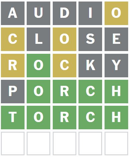 Daily Wordle Answer 1194 - 25th September 2024