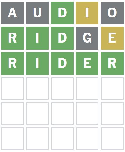 Daily Wordle Answer 1198 - 29th September 2024