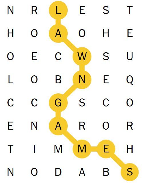 NYT Spangram 190 - 9th September 2024