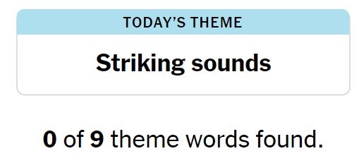NYT Strands 184 Theme - 3rd September 2024